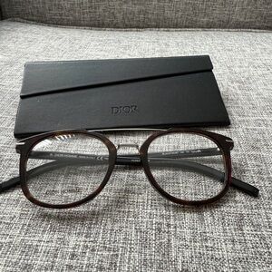 Christian Dior Tortoise Shell Glasses Black Tie 267 - Brand New